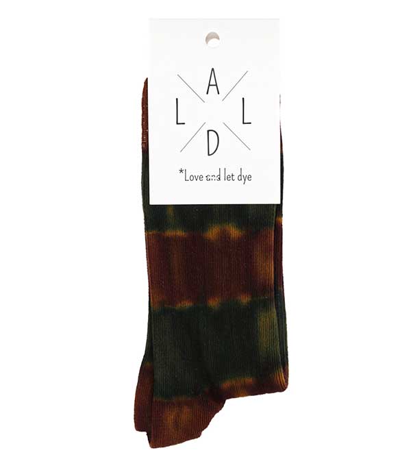 Chaussettes Tahoe Rust/Army Love and let dye