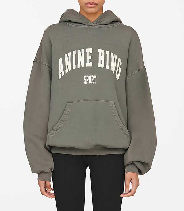 Hoodie Harvey Dusty Olive Anine Bing