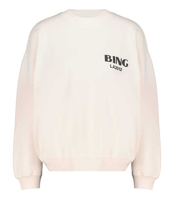 Sweat-shirt Jaci Bing LA Washed Pink Anine Bing