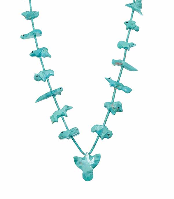 Collier Fétiches Animaux turquoise Harpo