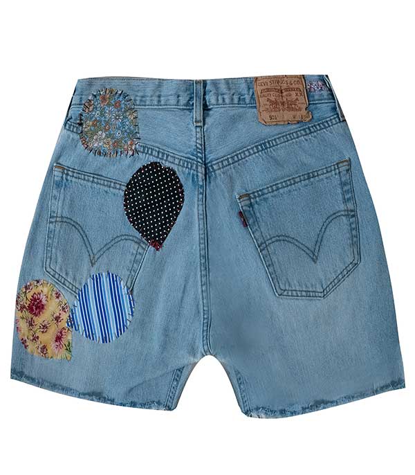 Short en jean à patchwork #10 Pearl