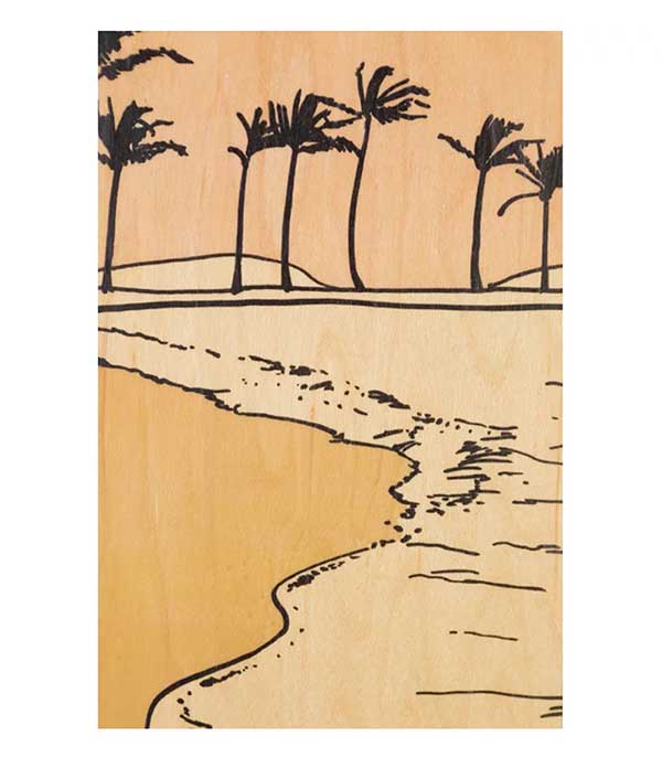 Carte postale en bois Holidays Dunes Woodhi