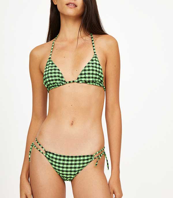Bas de bikini Wood Vert stabilo Roseanna