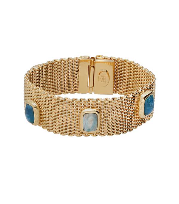 Totem Large Gold Bracelet Gas Bijoux