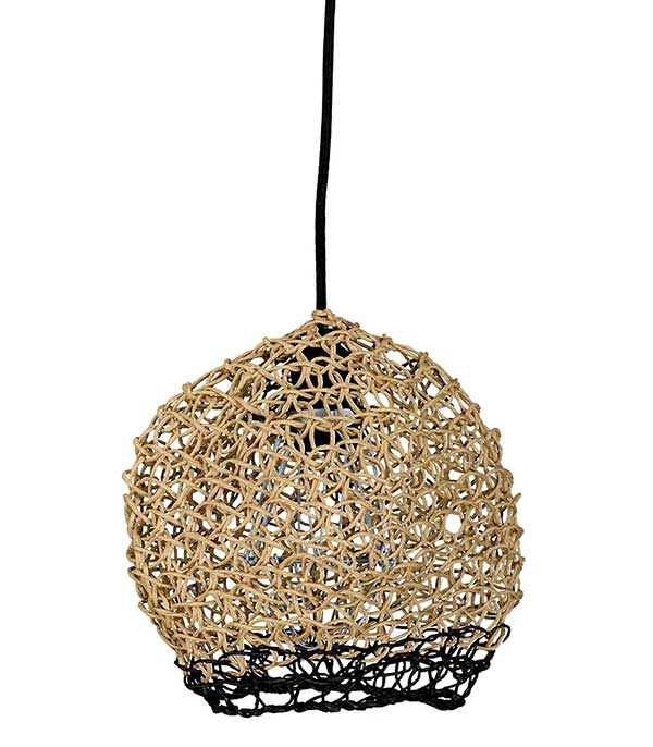 Luminaire Net 100% Recycled Paper Natural and Black Best Before
