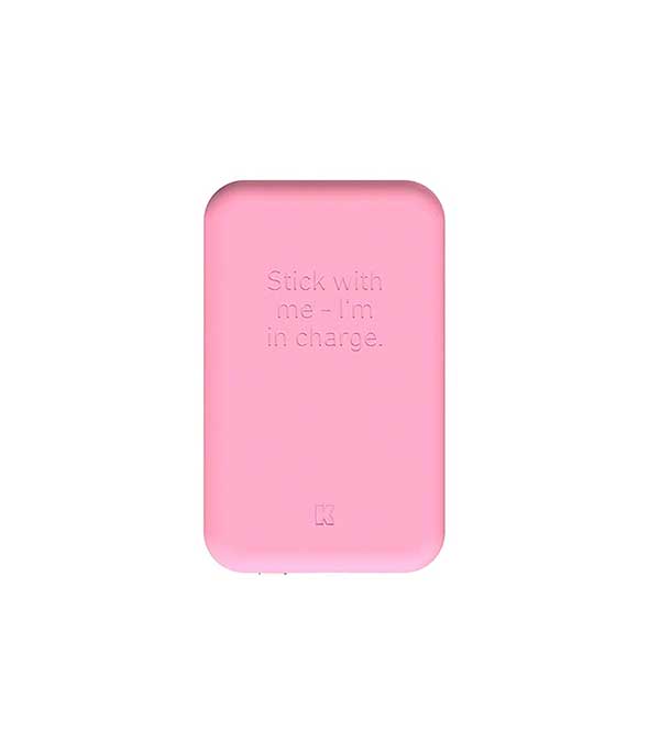 Portable battery toCHARGE Qi Fresh Pink Kreafunk 