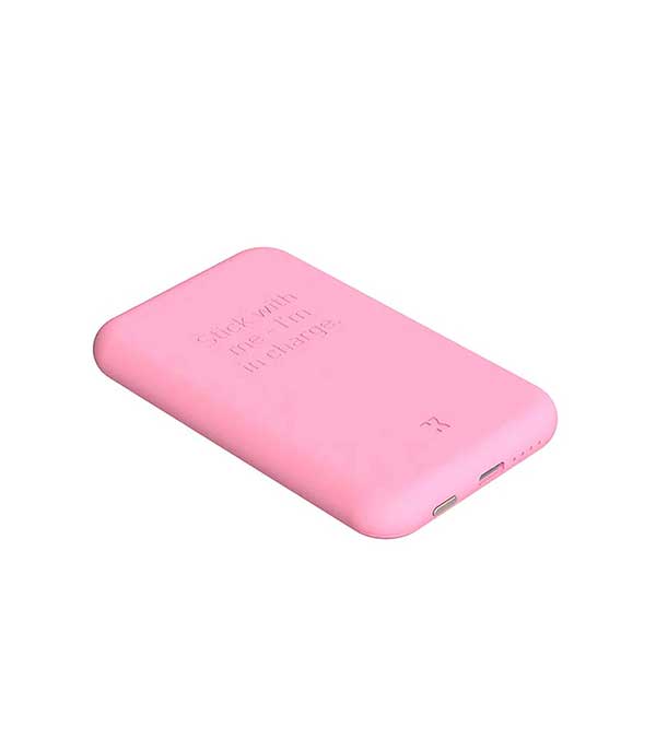 Batterie portable toCHARGE Qi Fresh Pink Kreafunk 