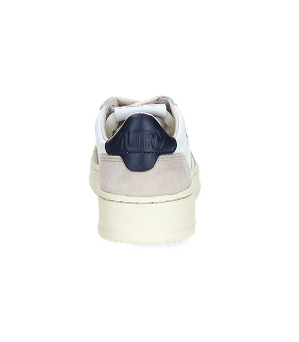 Men's sneakers Medalist Leather Suede White/Navy Blue Autry
