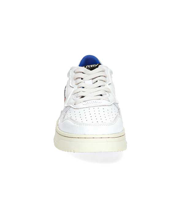 Baskets Medalist Low Cuir White/Silver/Black Autry