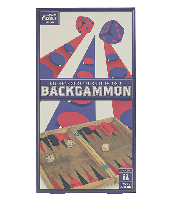 Backgammon en bois Professor Puzzle Wilson Jeux