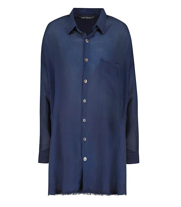 Mykonos Oversize Shirt Midnight Blue Maison Saint Julien