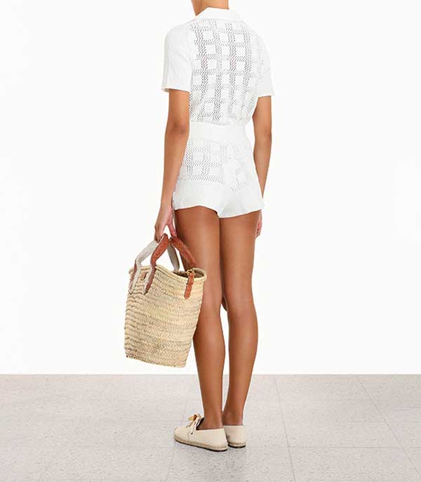 Short en maille Lyre Drawcord Zimmermann