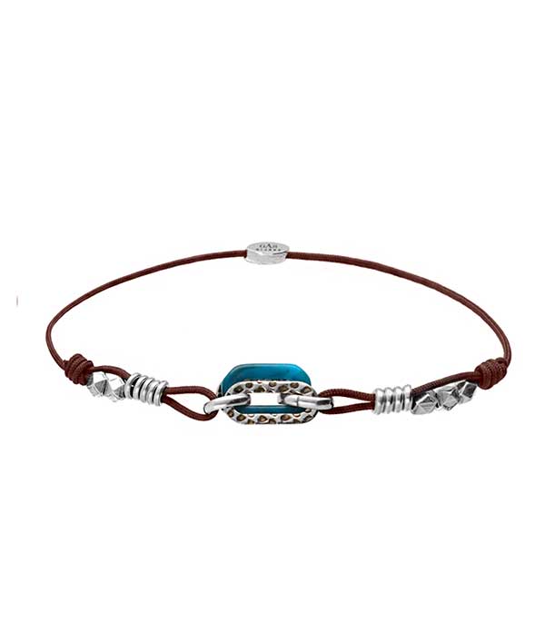 Bracelet Escale Acétate Argenté Gas Bijoux