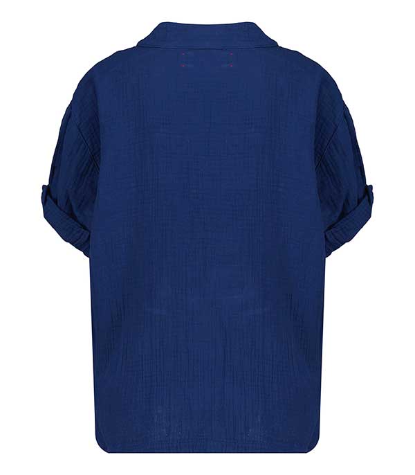 Blouse Avery en gaze de coton Tiara Blue Xirena