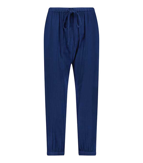 Pantalon en gaze de coton Jak Tiara Blue Xirena