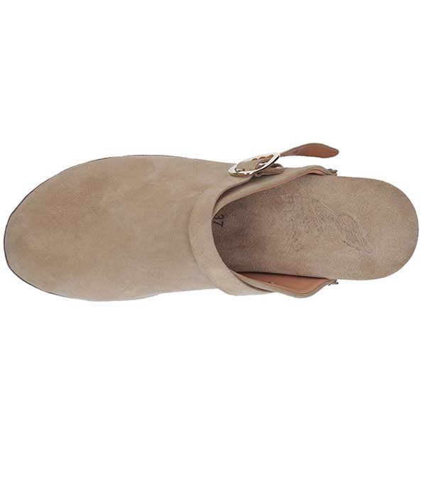 Sabots Classic Closed Clog Camel Ancient Greek Sandals