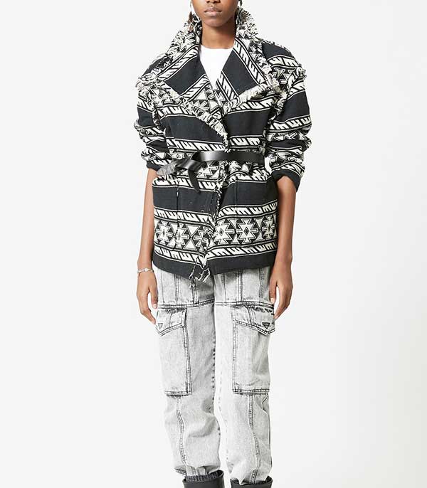 Manteau Josialo Noir & Blanc Marant Étoile