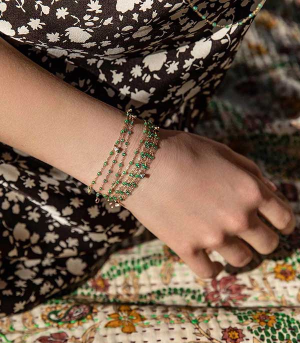 Bracelet Gigi Suprême Or Jaune et Diamant Menthe Gigi Clozeau