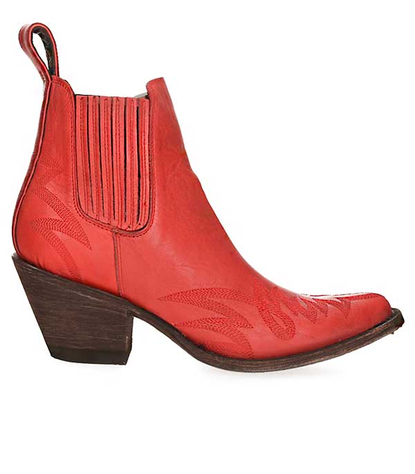 Boots Gaucho Long Stitch Red Spazolato x Jane de Boy Mexicana