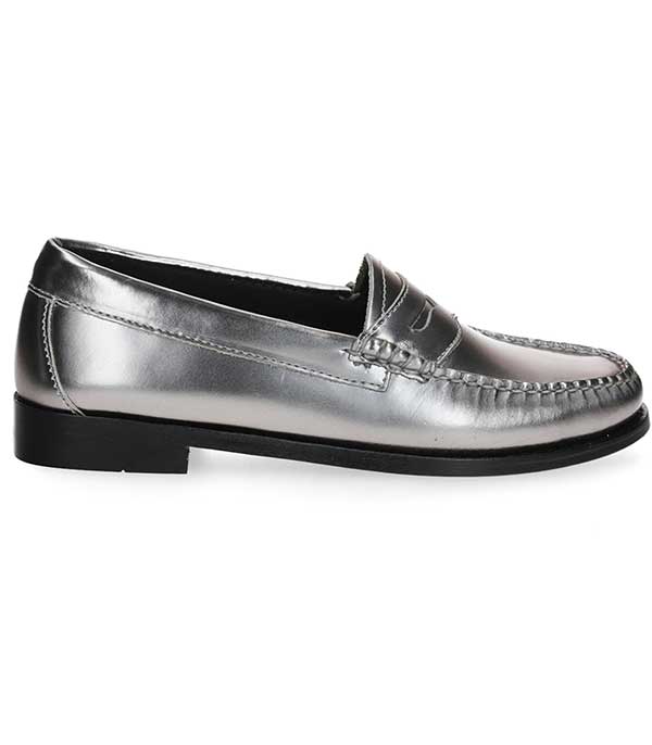 Weejun Penny Loafer Silver G.H. Bass & Co.