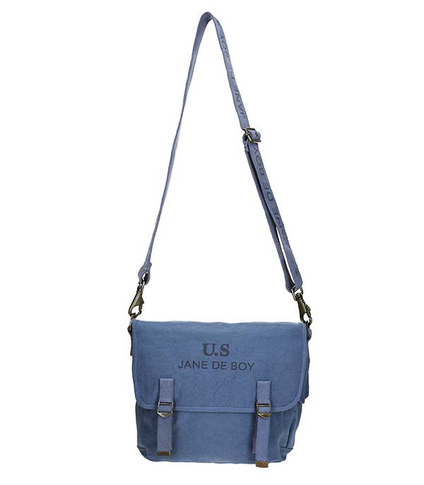 Sac U.S grand toile bleu x Jane de Boy Sac U.S