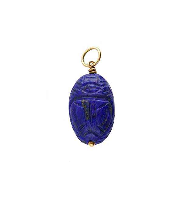 Pendentif Scarabée Lapis Lazuli Moyen Modèle Aurélie Bidermann