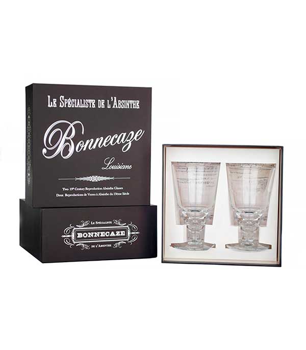 Set of 2 absinthe glasses Traditionnel Pontarlier Bonnecaze
