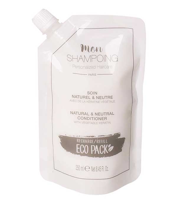 Recharge Eco Pack Soin Après-Shampoing Naturel & Neutre à la kératine végétale 250 ml Mon Shampoing