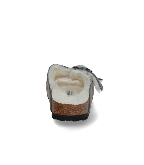 Sandales Arizona Shearling Stone Coin Étroite Birkenstock