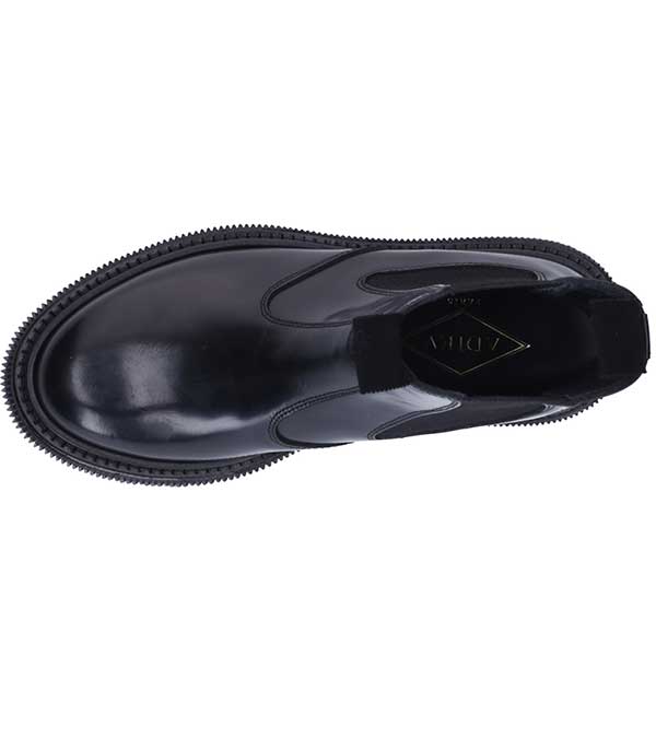 Boots en cuir noir Type 156 ADIEU