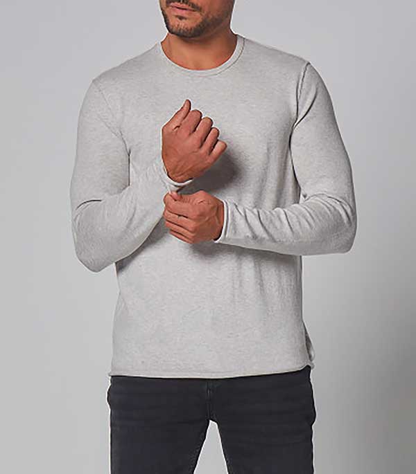 Pull homme Brume chiné Majestic Filatures
