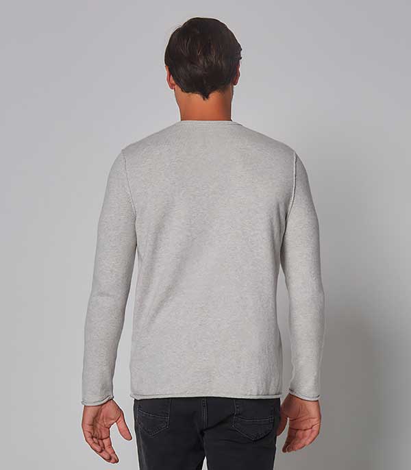 Pull homme Brume chiné Majestic Filatures