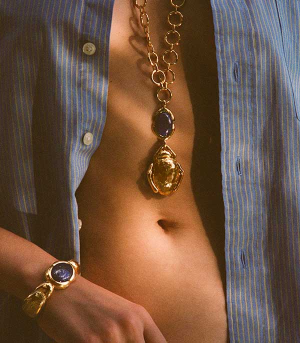 Bracelet Olfa Lapis Lazuli  Aurélie Bidermann