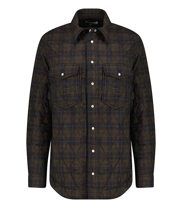 Veste homme à carreaux matelassée Musy Marant