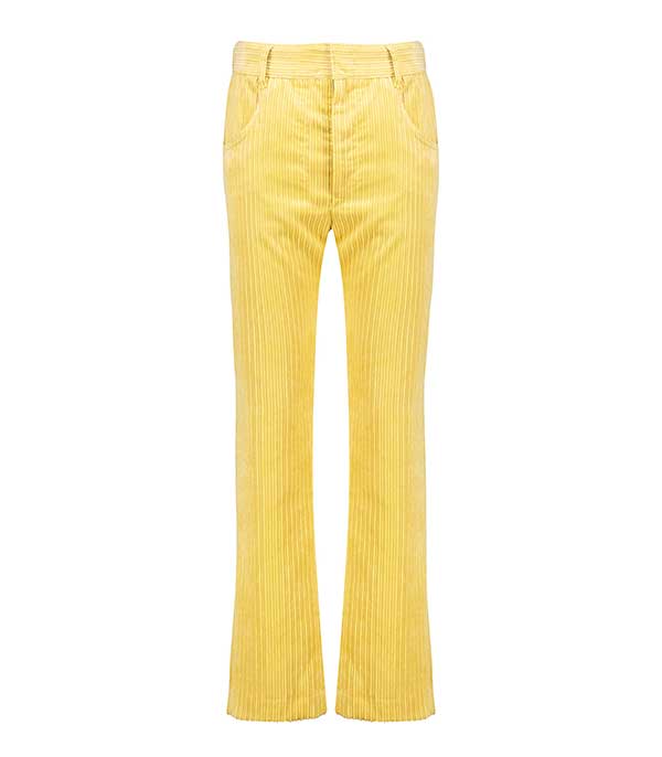 Pantalon Meeroya en velours côtelé Light Yellow Isabel Marant