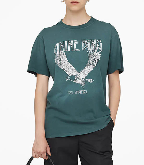 Tee-shirt Lili Eagle Emerald Anine Bing