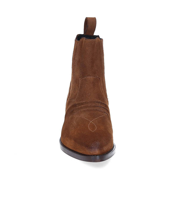 Boots en cuir suédé Rose Dirty Tan Fury London
