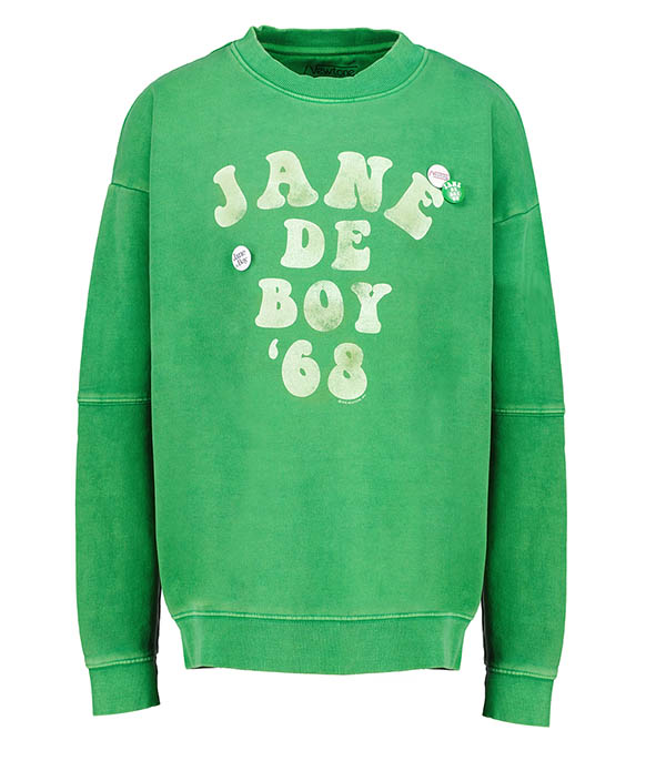 Sweat-shirt Jane de Boy' 68 Vert gazon et vert Newtone