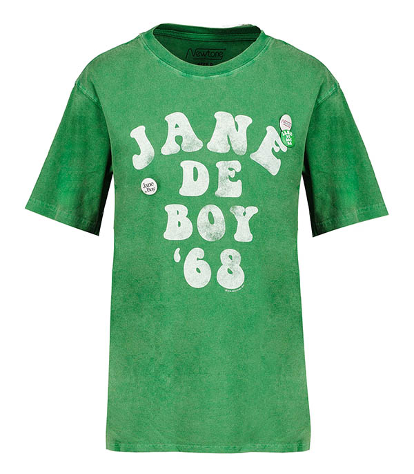 Tee-shirt Trucker Jane de Boy' 68 Vert gazon Newtone