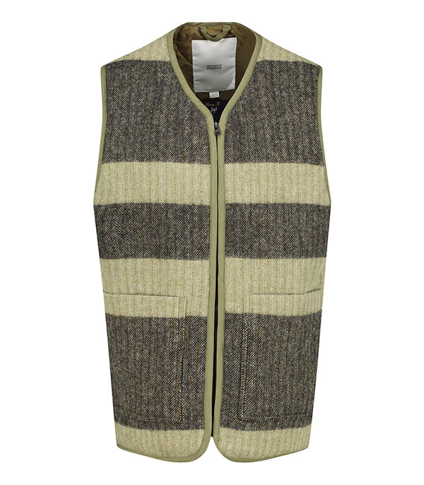 Veste pour homme sans manches en laine Green Anthracite Closed