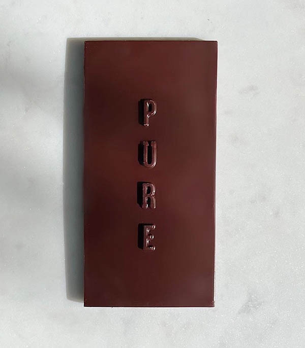 Tablette de Chocolat Bio à la Violette de Tourrettes-sur-Loup PURE