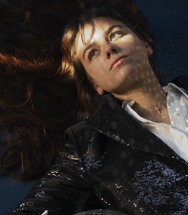 Blazer droit avec sequins all-over  Golden Goose