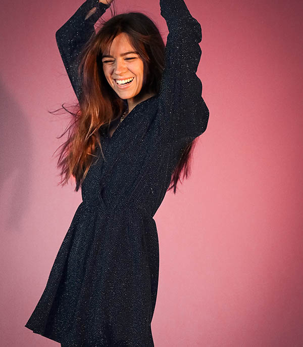 Robe en velours à strass Alexane Marant Étoile