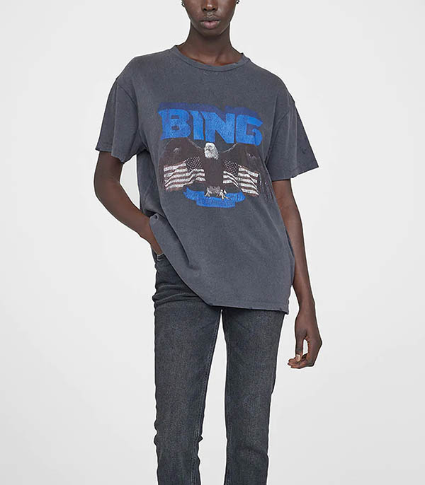 Tee-shirt Vintage Bing with Blue Anine Bing