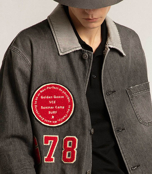 Surchemise homme en denim Journey M's Golden Goose