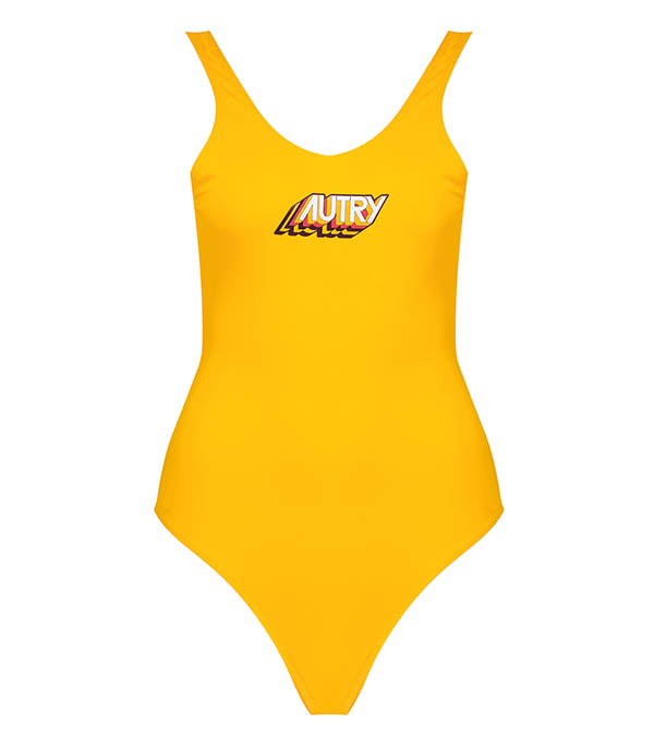 Aerobic Tinto Yellow one-piece swimsuit Autry