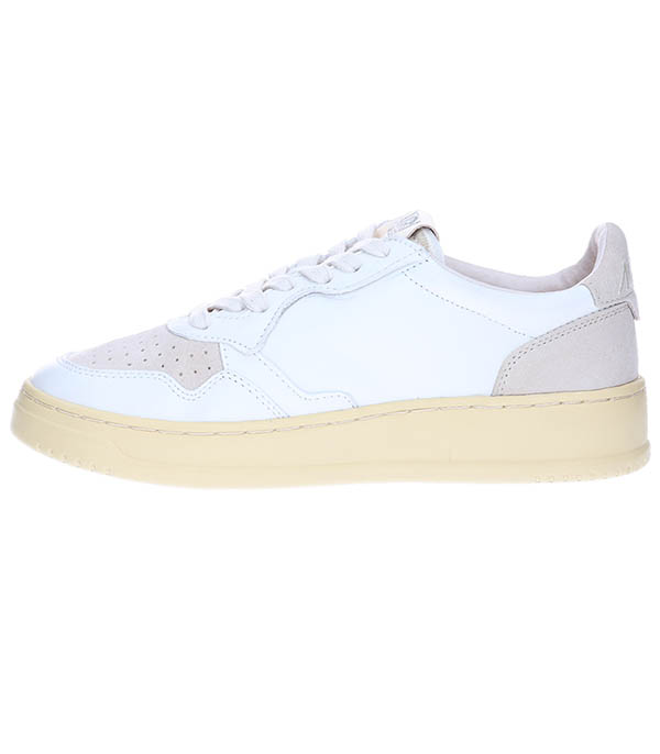 Baskets 01 Low Suede Leat White Sand Autry