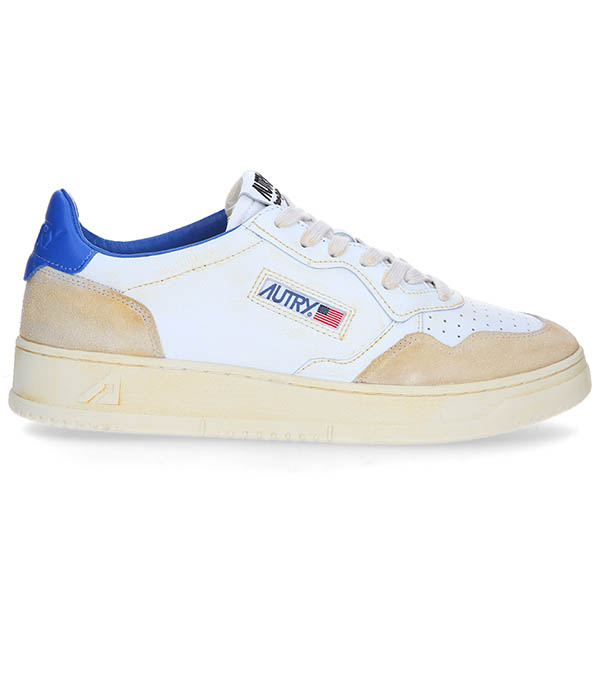 Baskets Homme Super Vintage Low Yellow White Blue Autry