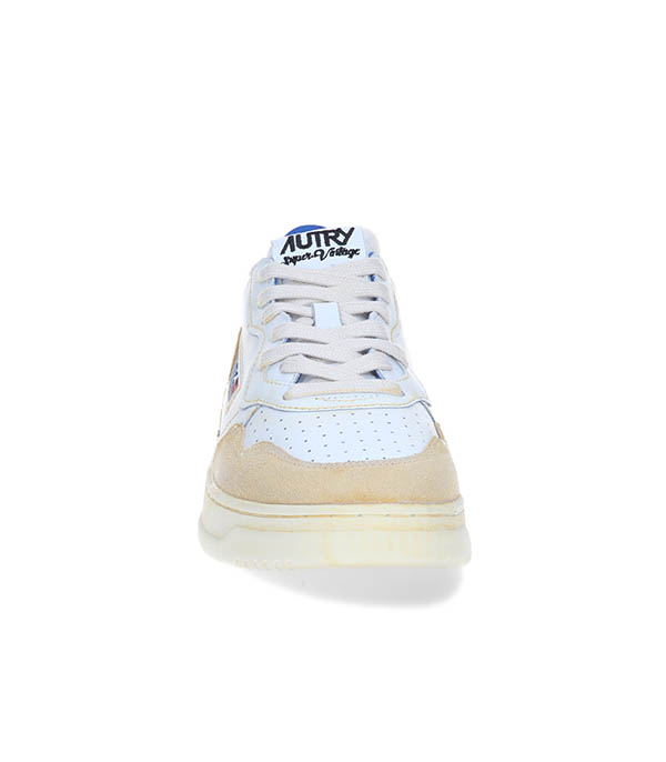 Baskets Homme Super Vintage Low Yellow White Blue Autry