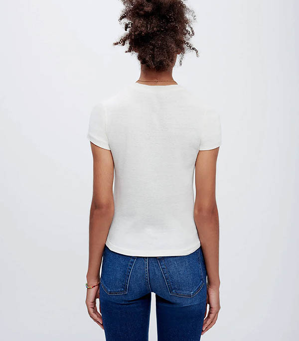 Tee-shirt Baby Tee You Turn Me On RE/DONE